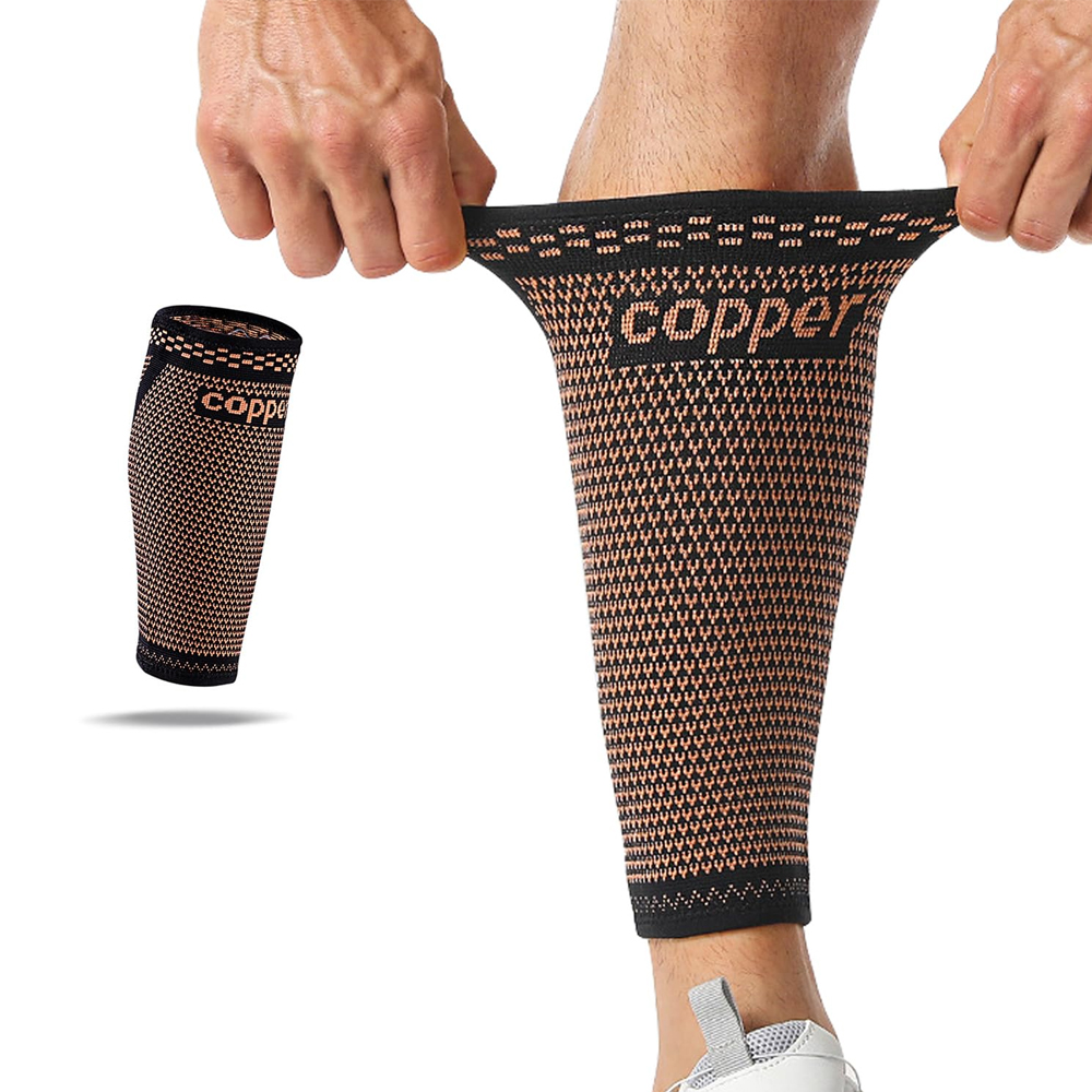 Compression Calf Sleeve - 1pc koperen compressiemouwen voor mannen en