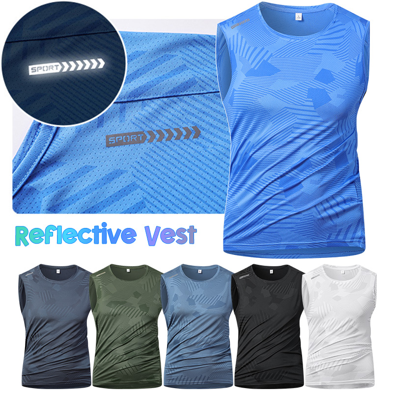 Reflective Running Jacket - Man Running reflecterend vest Zomer ademend