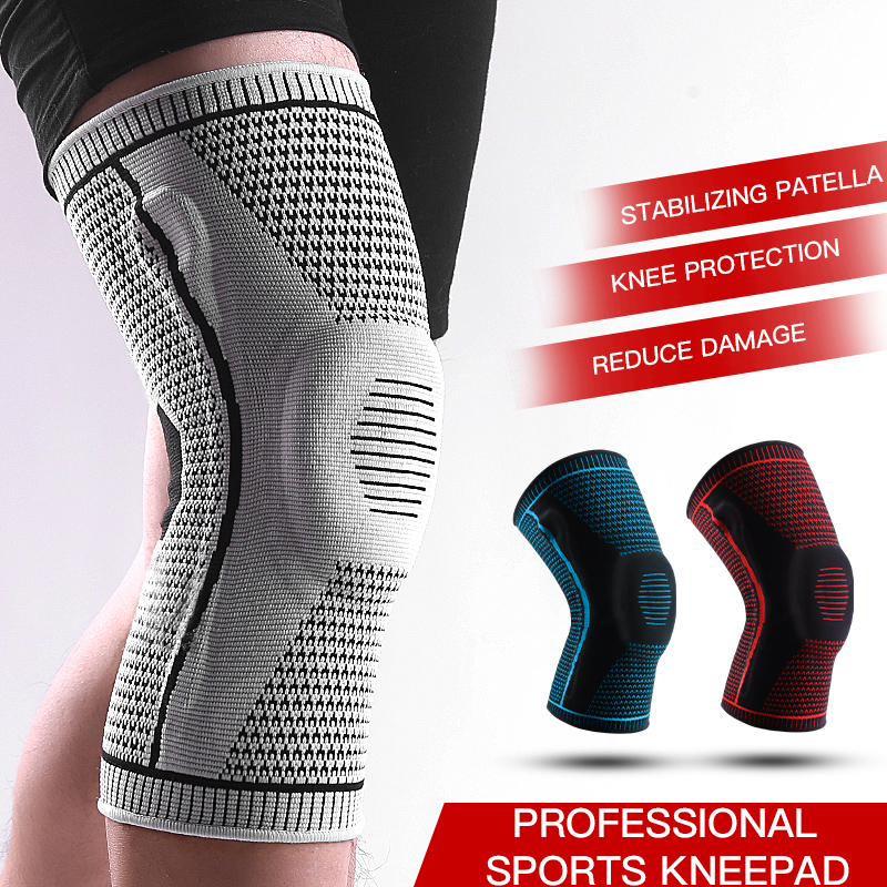 Compression Calf Sleeve - Antislip kniebrace met patella-gelpad Stabilisatoren Comfort-Fit