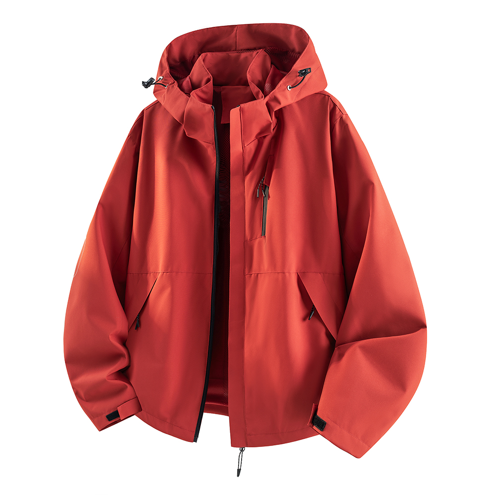 Reflective Running Jacket - Waterdichte wandeljas voor heren, grote maat,