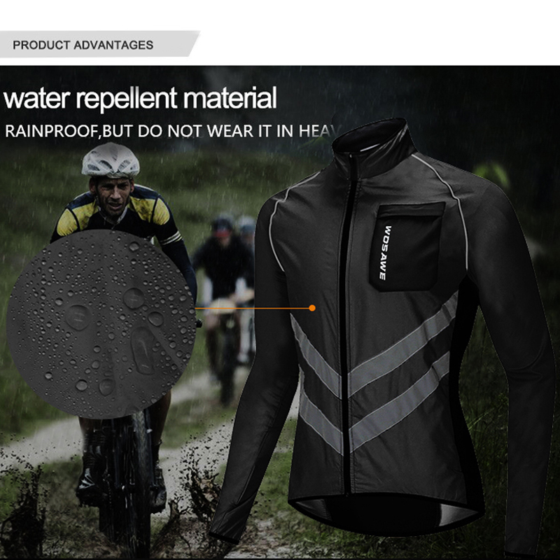 WOSAWE Winddicht hardloopsport - Reflective Running Jacket recensie en prijs