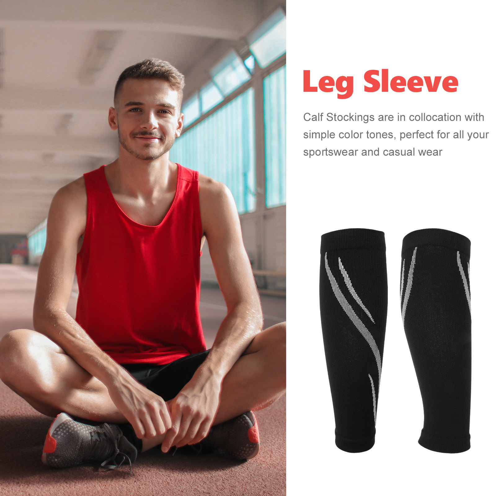 1 paar kuitcompressiemouwen, a - Compression Calf Sleeve recensie en prijs
