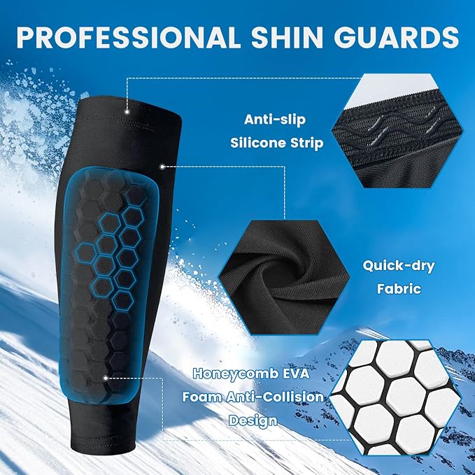 1 paar voetbal scheenbescherme - Compression Calf Sleeve recensie en prijs
