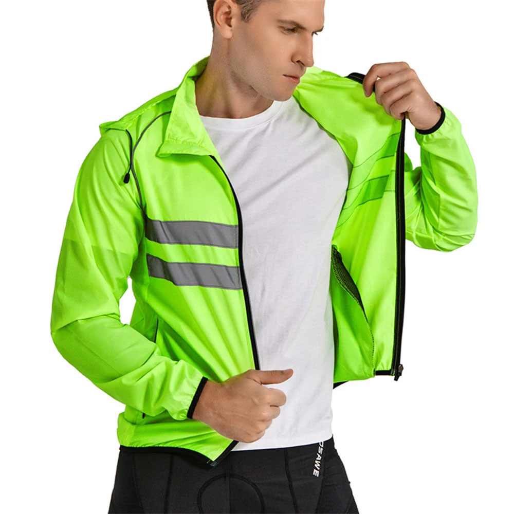 Waterdichte fietsjas voor here - Reflective Running Jacket recensie en prijs