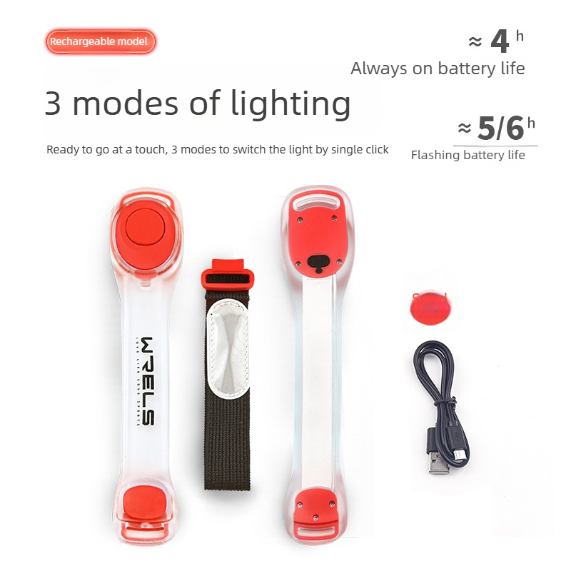 Oplaadbare LED-verlichte armba - Running Gear Lights recensie en prijs