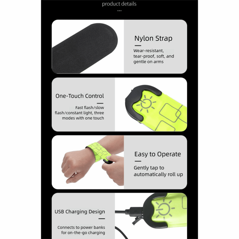 Batterijgevoede nachtlooparmba - Running Gear Lights recensie en prijs